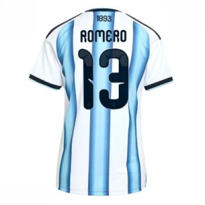 Argentina Hjemmedrakt VM 2026 Dame Cristian Romero #13 Kortermet Fotballdrakt
