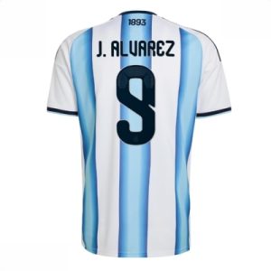 Argentina hjemmedrakt VM 2026 herre Julian Alvarez #9 kortermet fotballdrakt