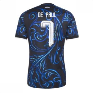 Argentina bortedrakt VM 2026 herre Rodrigo De Paul #7 kortermet fotballdrakt