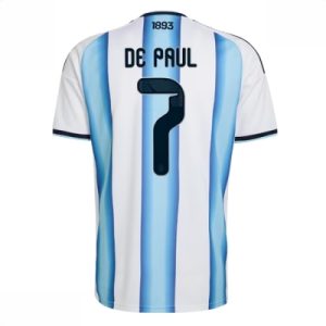 Argentina hjemmedrakt VM 2026 herre Rodrigo De Paul #7 kortermet fotballdrakt
