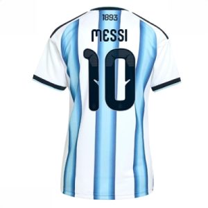 Argentina Hjemmedrakt VM 2026 Dame Lionel Messi #10 Kortermet Fotballdrakt