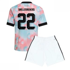Belgia VM 2026 Bortedraktsett Barn Alexis Saelemaekers #22 Kortermet Fotballdrakt