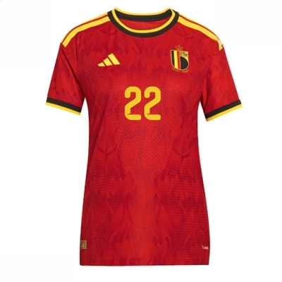 Belgia Hjemmedrakt VM 2026 Dame Alexis Saelemaekers #22 Kortermet Fotballdrakt - Bilde 2