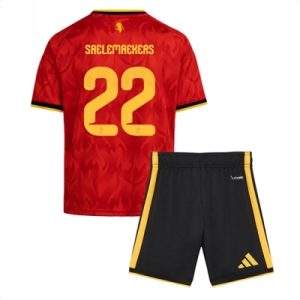 Belgia VM 2026 Hjemmedraktsett Barn Alexis Saelemaekers #22 Kortermet Fotballdrakt