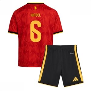 Belgia VM 2026 Hjemmedraktsett Barn Axel Witsel #6 Kortermet Fotballdrakt