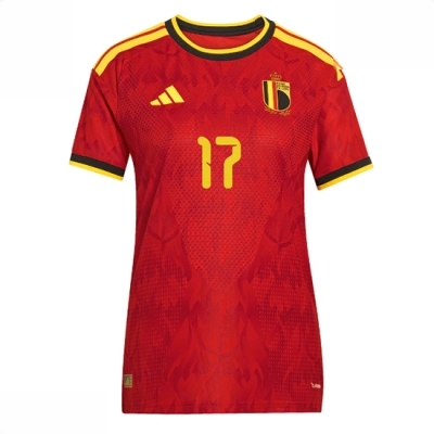 Belgia Hjemmedrakt VM 2026 Dame Charles De Ketelaere #17 Kortermet Fotballdrakt - Bilde 2