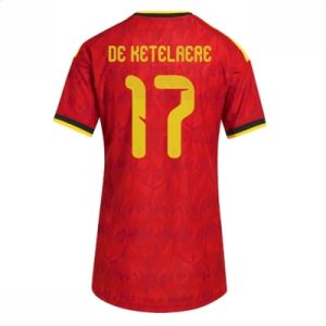 Belgia Hjemmedrakt VM 2026 Dame Charles De Ketelaere #17 Kortermet Fotballdrakt