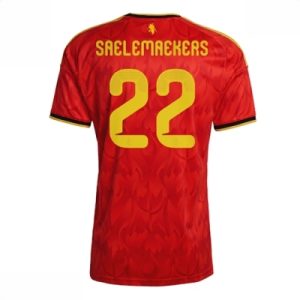 Belgia hjemmedrakt VM 2026 herre Alexis Saelemaekers #22 kortermet fotballdrakt