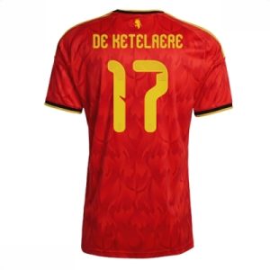 Belgia hjemmedrakt VM 2026 herre Charles De Ketelaere #17 kortermet fotballdrakt