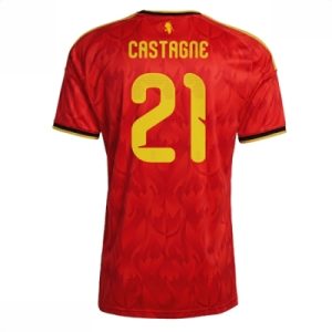 Belgia hjemmedrakt VM 2026 herre Timothy Castagne #21 kortermet fotballdrakt