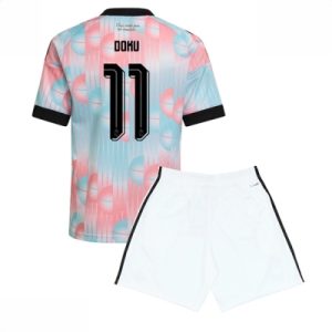 Belgia VM 2026 Bortedraktsett Barn Jeremy Doku #11 Kortermet Fotballdrakt