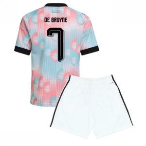 Belgia VM 2026 Bortedraktsett Barn Kevin De Bruyne #7 Kortermet Fotballdrakt