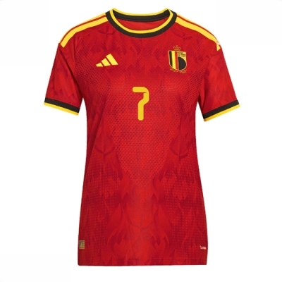 Belgia Hjemmedrakt VM 2026 Dame Kevin De Bruyne #7 Kortermet Fotballdrakt - Bilde 2