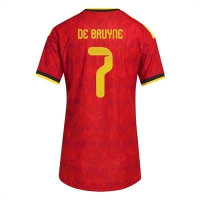 Belgia Hjemmedrakt VM 2026 Dame Kevin De Bruyne #7 Kortermet Fotballdrakt