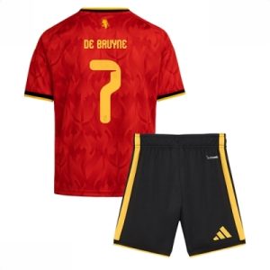 Belgia VM 2026 Hjemmedraktsett Barn Kevin De Bruyne #7 Kortermet Fotballdrakt