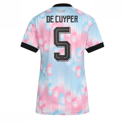 Belgia Bortedrakt VM 2026 Dame Maxim De Cuyper #5 Kortermet Fotballdrakt