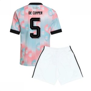 Belgia VM 2026 Bortedraktsett Barn Maxim De Cuyper #5 Kortermet Fotballdrakt