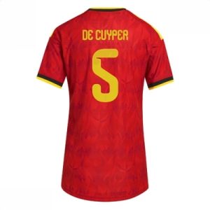 Belgia Hjemmedrakt VM 2026 Dame Maxim De Cuyper #5 Kortermet Fotballdrakt