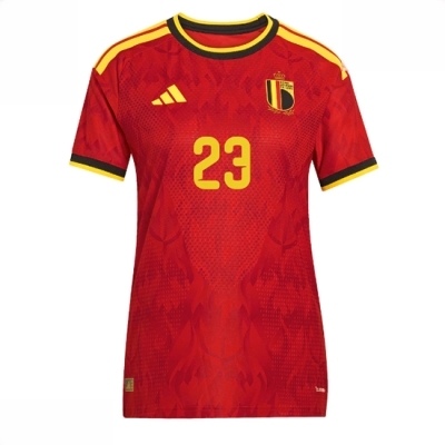 Belgia Hjemmedrakt VM 2026 Dame Michy Batshuayi #23 Kortermet Fotballdrakt - Bilde 2