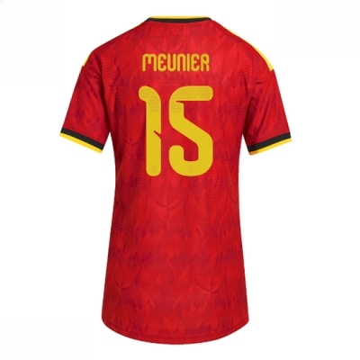 Belgia Hjemmedrakt VM 2026 Dame Thomas Meunier #15 Kortermet Fotballdrakt
