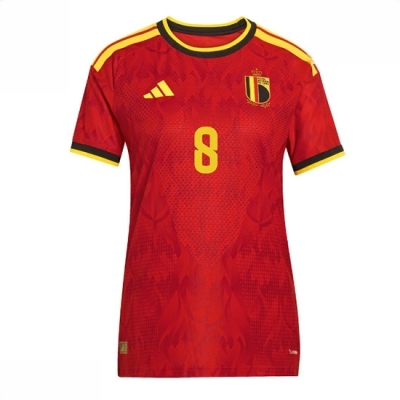 Belgia Hjemmedrakt VM 2026 Dame Youri Tielemans #8 Kortermet Fotballdrakt - Bilde 2