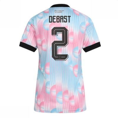 Belgia Bortedrakt VM 2026 Dame Zeno Debast #2 Kortermet Fotballdrakt