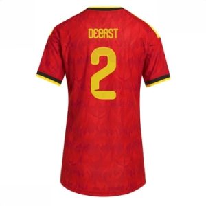 Belgia Hjemmedrakt VM 2026 Dame Zeno Debast #2 Kortermet Fotballdrakt