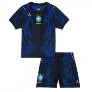 Brasil VM 2026 Bortedraktsett Barn Kortermet Fotballdrakt