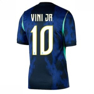 Brasil bortedrakt VM 2026 herre Vinicius Junior #10 kortermet fotballdrakt