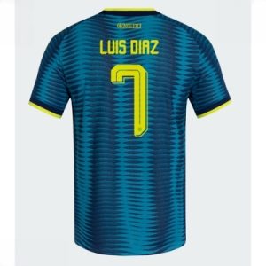 Colombia bortedrakt VM 2026 herre Luis Diaz #7 kortermet fotballdrakt