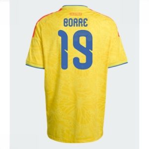 Colombia hjemmedrakt VM 2026 herre Rafael Santos Borre #19 kortermet fotballdrakt