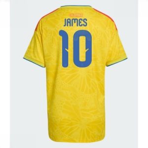 Colombia Hjemmedrakt VM 2026 Dame James Rodriguez #10 Kortermet Fotballdrakt