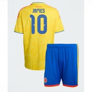 Colombia VM 2026 Hjemmedraktsett Barn James Rodriguez #10 Kortermet Fotballdrakt