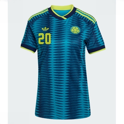 Colombia Bortedrakt VM 2026 Dame Juan Fernando Quintero #20 Kortermet Fotballdrakt