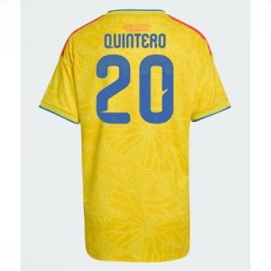 Colombia Hjemmedrakt VM 2026 Dame Juan Fernando Quintero #20 Kortermet Fotballdrakt