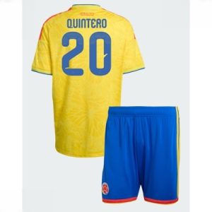 Colombia VM 2026 Hjemmedraktsett Barn Juan Fernando Quintero #20 Kortermet Fotballdrakt