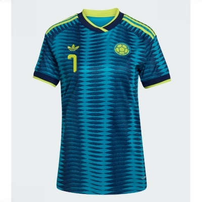 Colombia Bortedrakt VM 2026 Dame Luis Diaz #7 Kortermet Fotballdrakt - Bilde 2