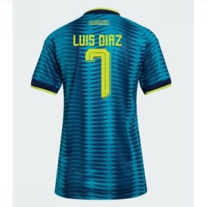 Colombia Bortedrakt VM 2026 Dame Luis Diaz #7 Kortermet Fotballdrakt