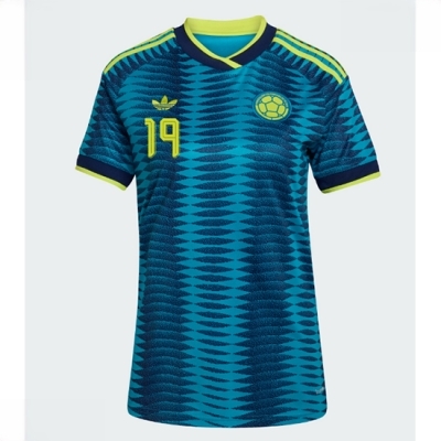 Colombia Bortedrakt VM 2026 Dame Rafael Santos Borre #19 Kortermet Fotballdrakt - Bilde 2