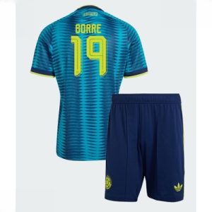 Colombia VM 2026 Bortedraktsett Barn Rafael Santos Borre #19 Kortermet Fotballdrakt
