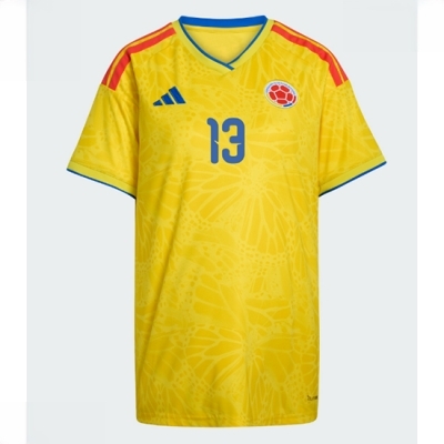 Colombia Hjemmedrakt VM 2026 Dame Yerry Mina #13 Kortermet Fotballdrakt - Bilde 2