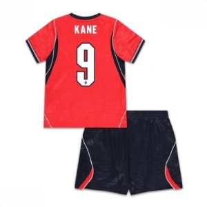 England VM 2026 Bortedraktsett Barn Harry Kane #9 Kortermet Fotballdrakt