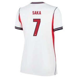 England VM 2026 Hjemmedrakt Bukayo Saka 7 Fotballdrakt Dame