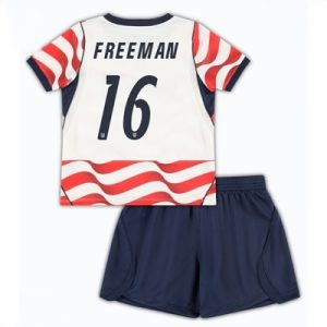 USA VM 2026 Hjemmedraktsett Barn Alex Freeman #16 Kortermet Fotballdrakt