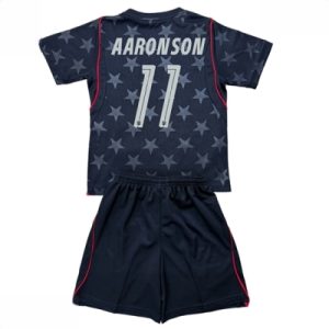 USA VM 2026 Bortedraktsett Barn Brenden Aaronson #11 Kortermet Fotballdrakt
