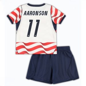 USA VM 2026 Hjemmedraktsett Barn Brenden Aaronson #11 Kortermet Fotballdrakt