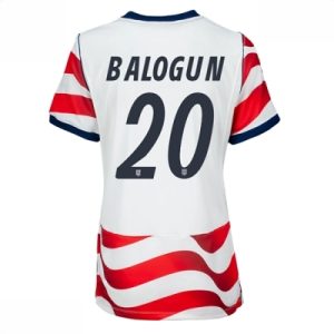 USA Hjemmedrakt VM 2026 Dame Folarin Balogun #20 Kortermet