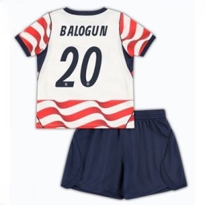 USA VM 2026 Hjemmedraktsett Barn Folarin Balogun #20 Kortermet Fotballdrakt