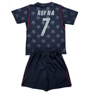 USA VM 2026 Bortedraktsett Barn Giovanni Reyna #7 Kortermet Fotballdrakt
