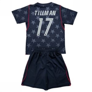 USA VM 2026 Bortedraktsett Barn Malik Tillman #17 Kortermet Fotballdrakt